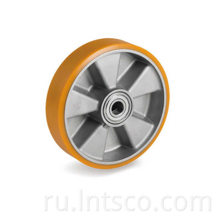 Heavy Duty PU on Aluminum Single Wheels